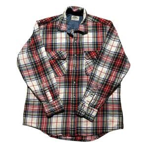Vintage Field Master Large Tall Large Heavy Tartan Plaid Button Down Shirt